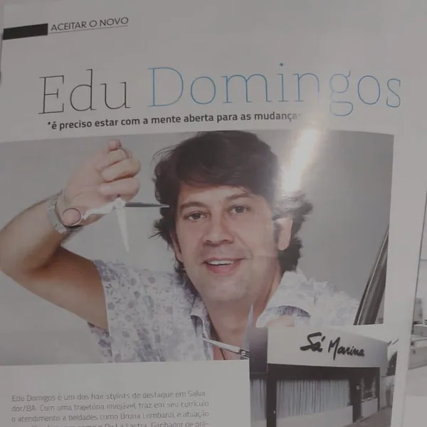 Matéria de revista sobre Edu Domingos